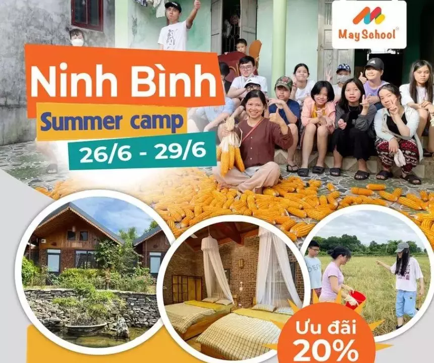 MaySchool tổ chức trại hè Ninh Bình